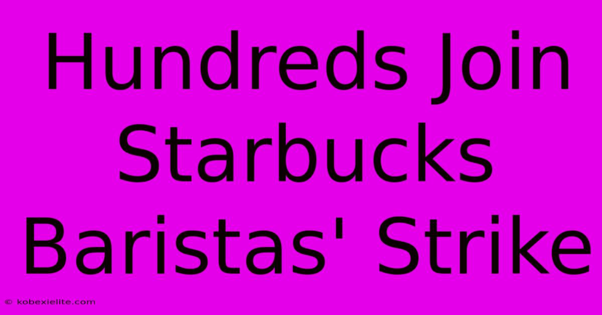 Hundreds Join Starbucks Baristas' Strike