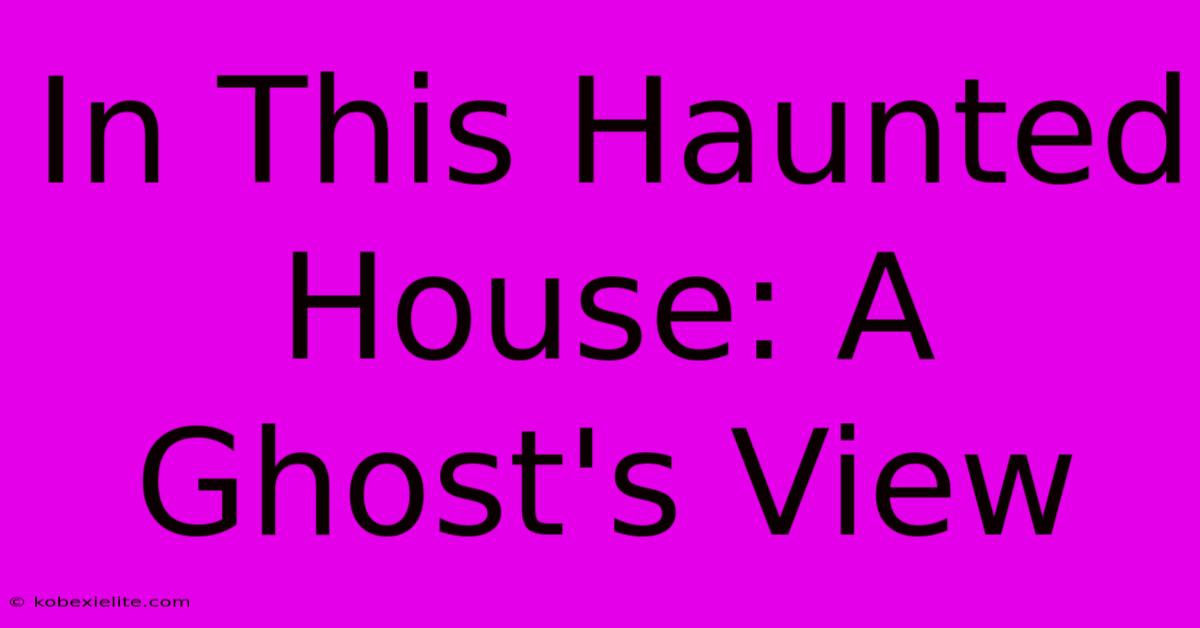 In This Haunted House: A Ghost's View