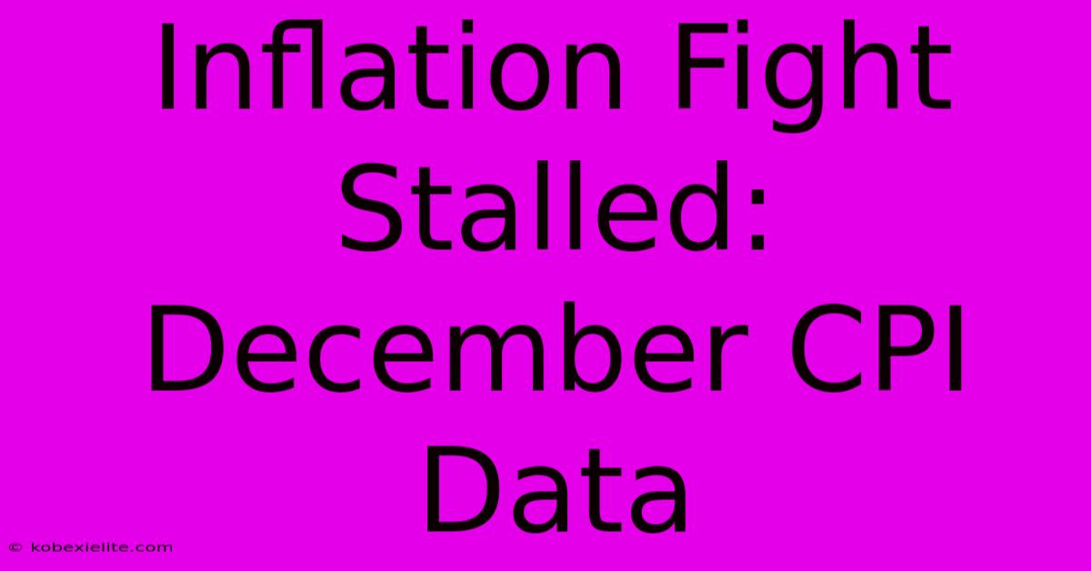 Inflation Fight Stalled: December CPI Data