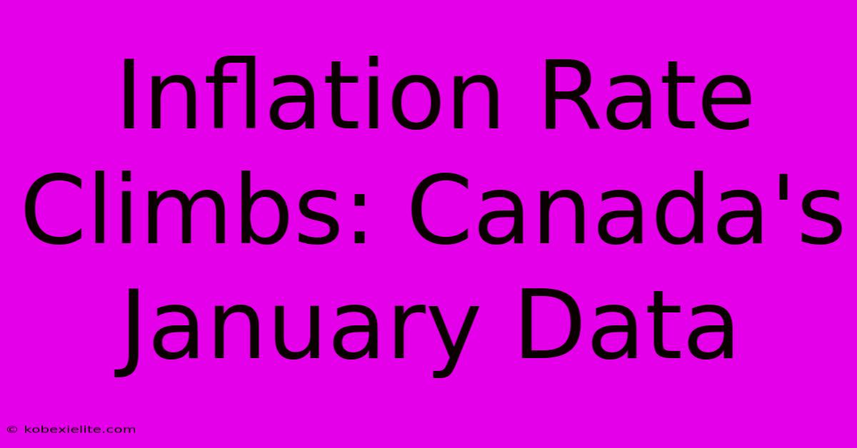 Inflation Rate Climbs: Canada's January Data