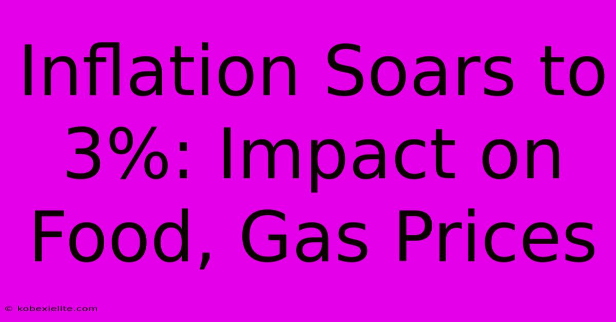 Inflation Soars To 3%: Impact On Food, Gas Prices