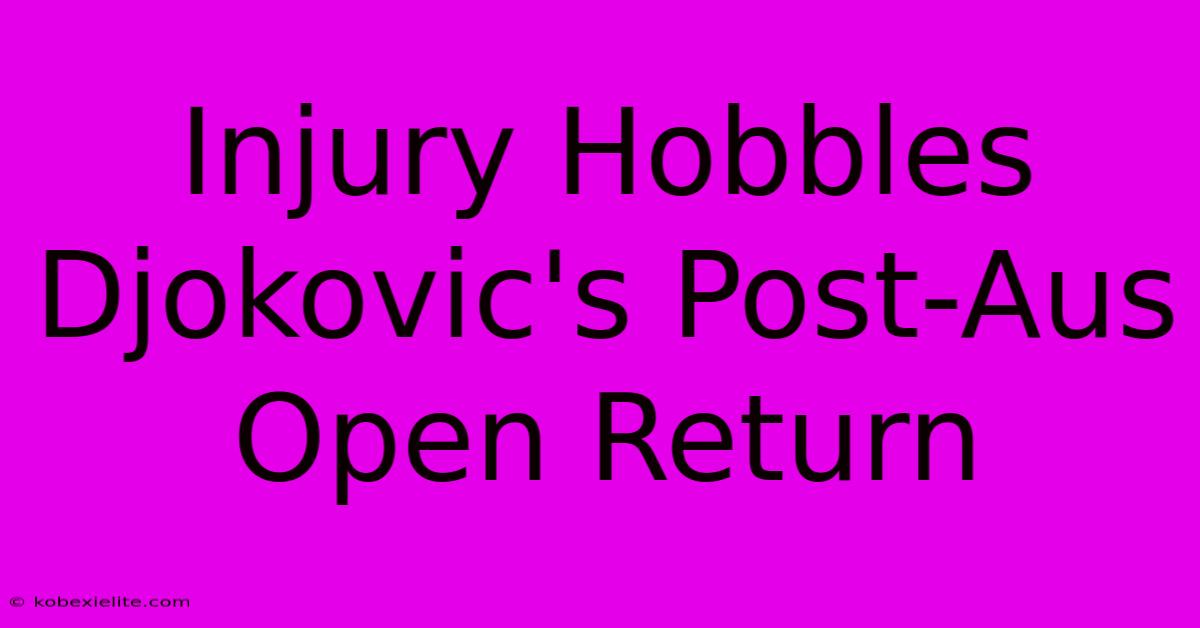 Injury Hobbles Djokovic's Post-Aus Open Return