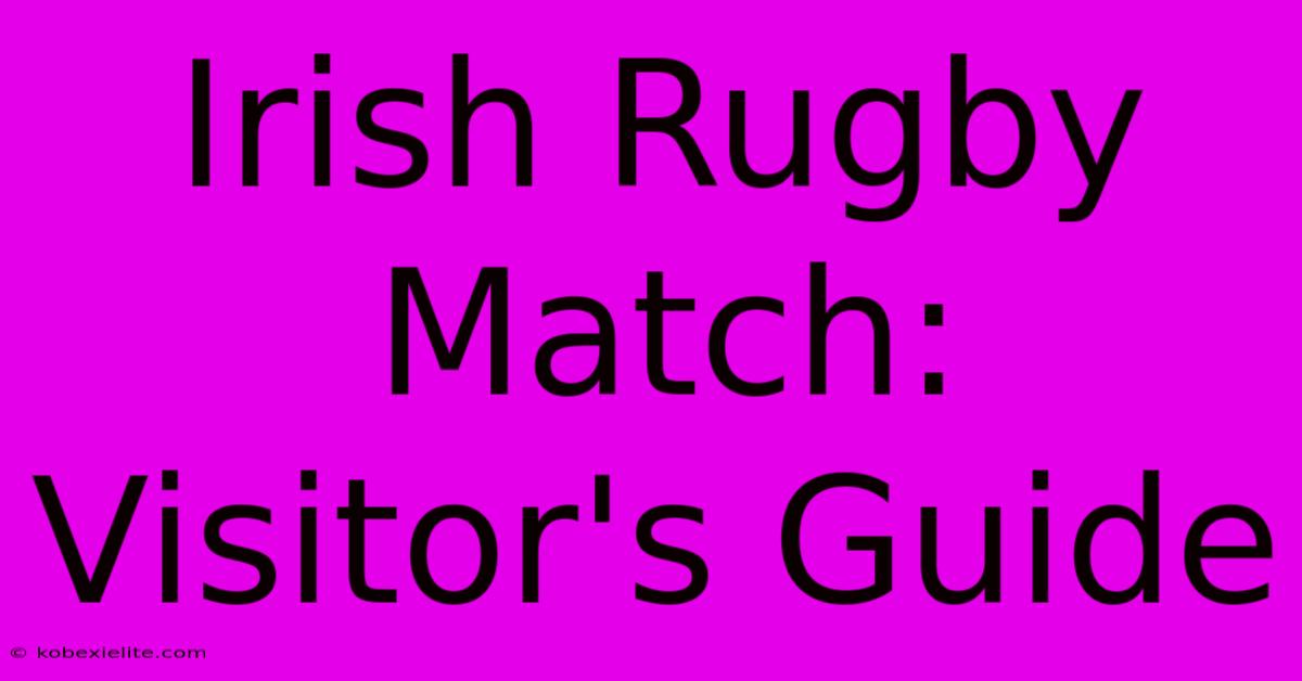 Irish Rugby Match: Visitor's Guide