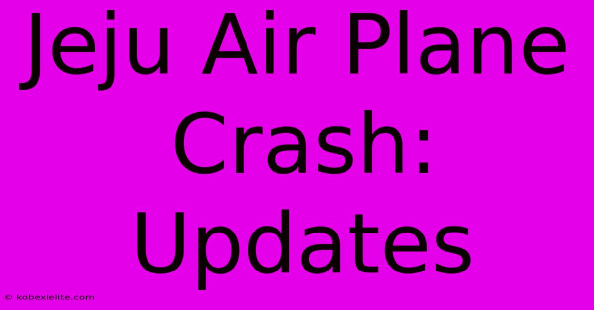 Jeju Air Plane Crash: Updates