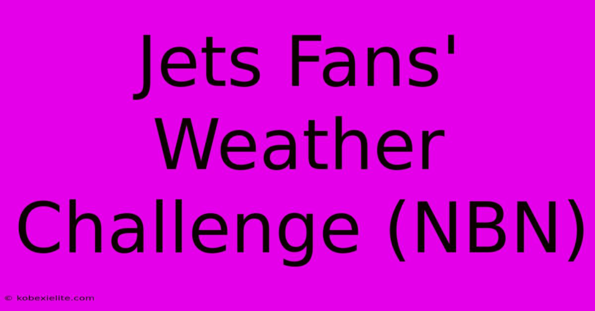 Jets Fans' Weather Challenge (NBN)