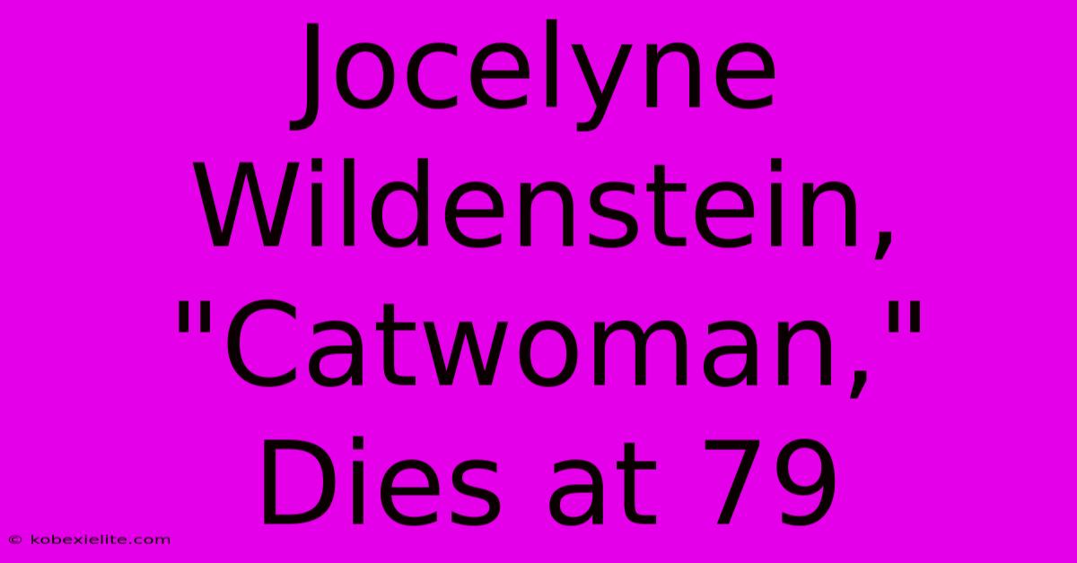 Jocelyne Wildenstein, 