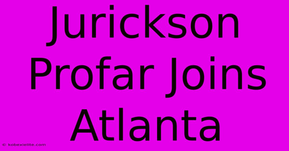 Jurickson Profar Joins Atlanta