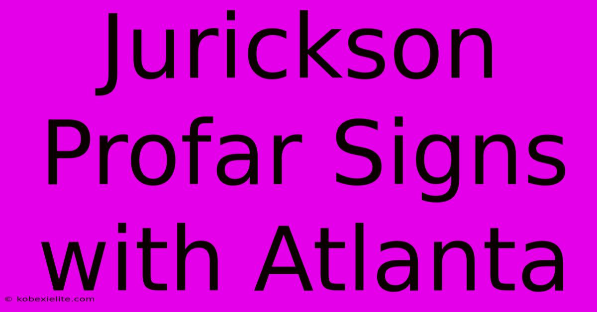 Jurickson Profar Signs With Atlanta