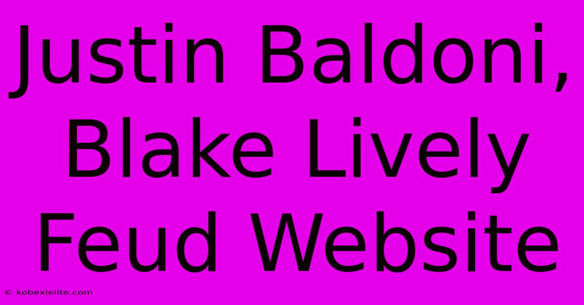 Justin Baldoni, Blake Lively Feud Website