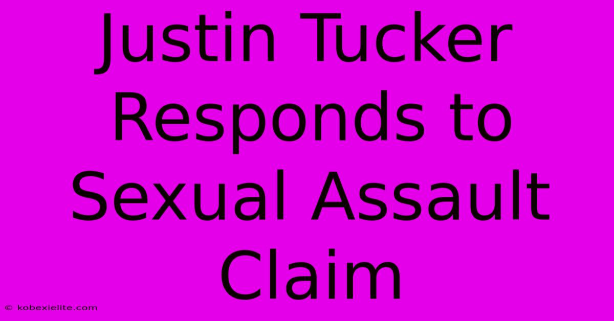 Justin Tucker Responds To Sexual Assault Claim