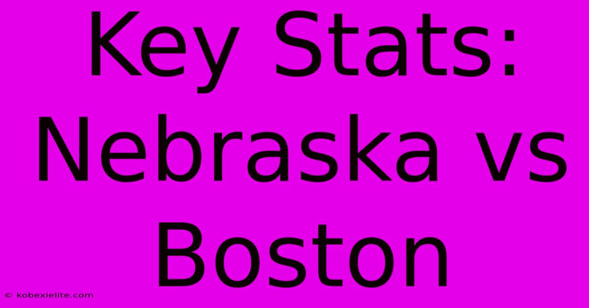 Key Stats: Nebraska Vs Boston