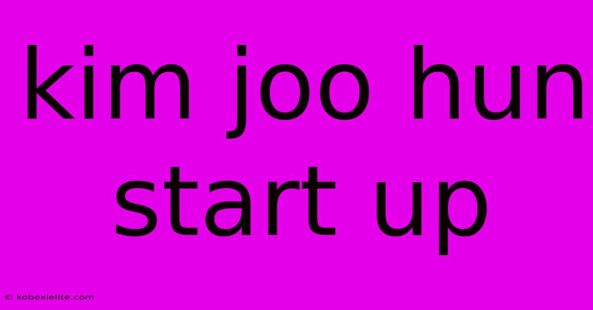 Kim Joo Hun Start Up