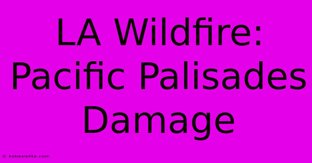 LA Wildfire: Pacific Palisades Damage