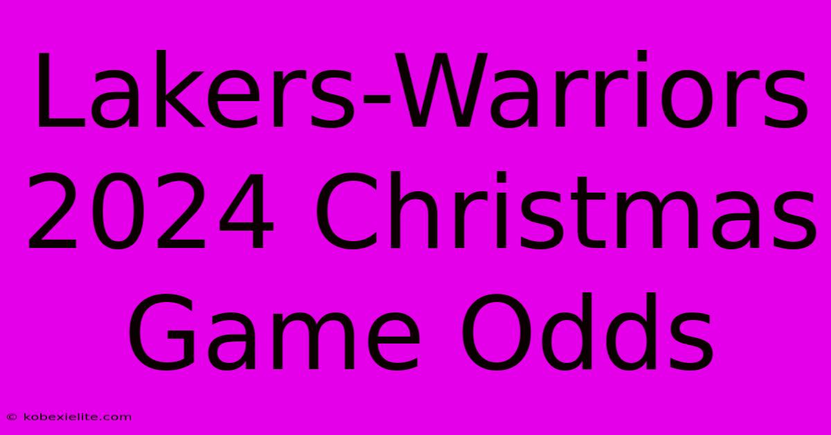 Lakers-Warriors 2024 Christmas Game Odds