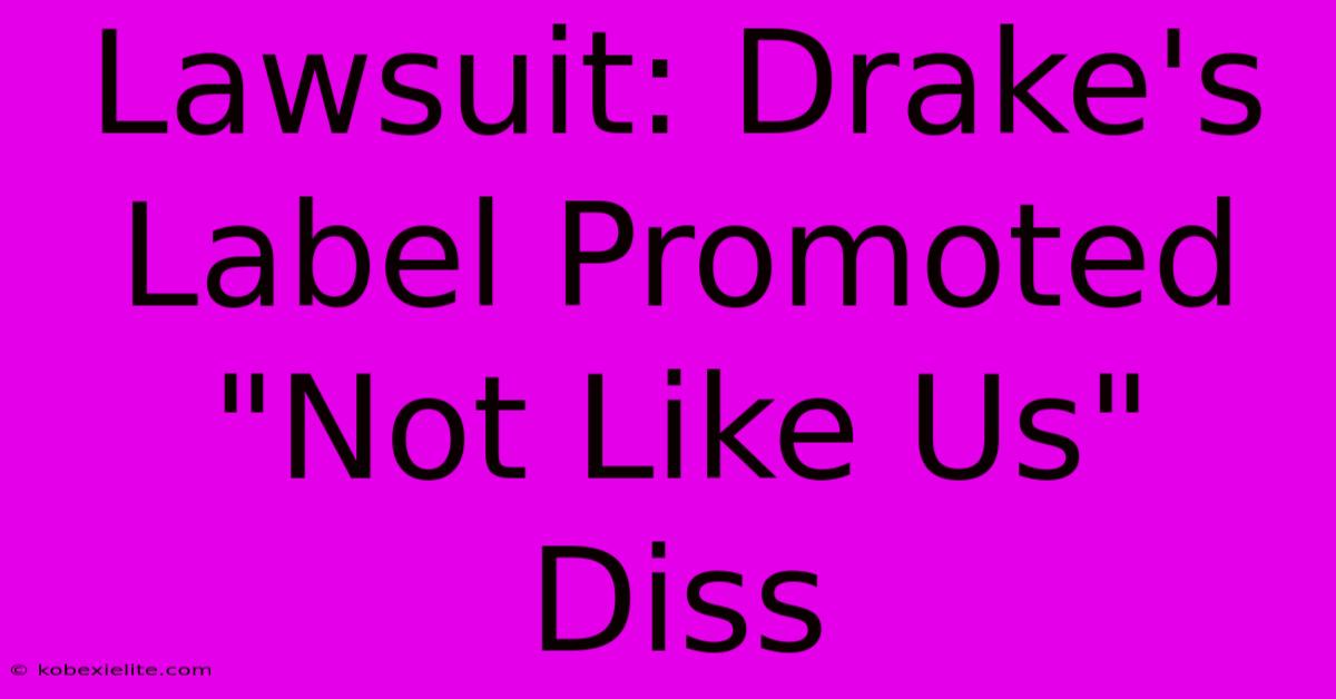 Lawsuit: Drake's Label Promoted 