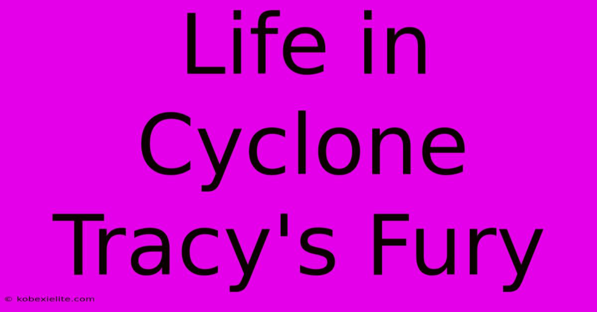 Life In Cyclone Tracy's Fury