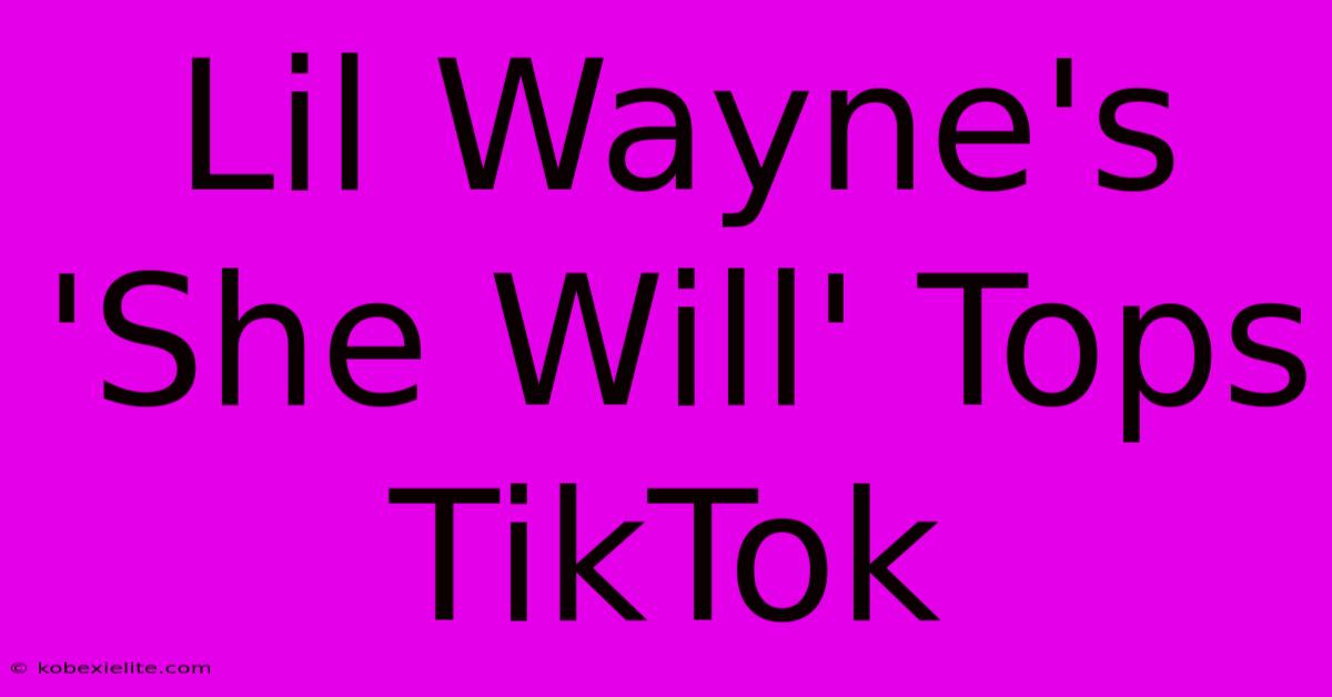 Lil Wayne's 'She Will' Tops TikTok