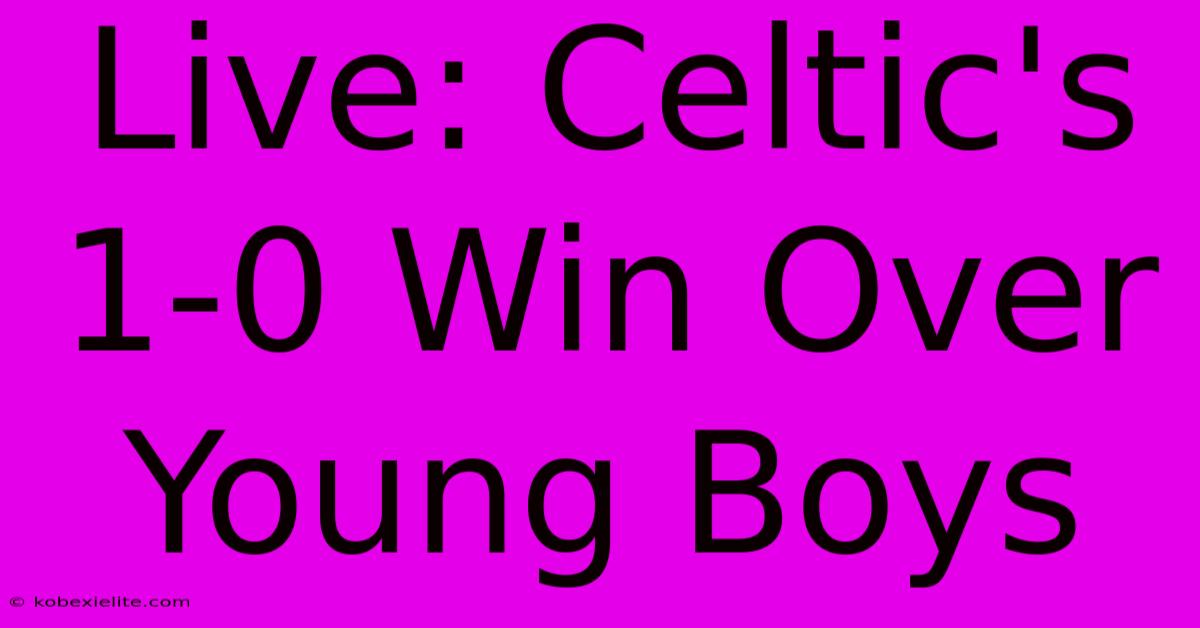 Live: Celtic's 1-0 Win Over Young Boys