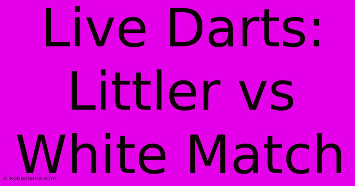 Live Darts: Littler Vs White Match