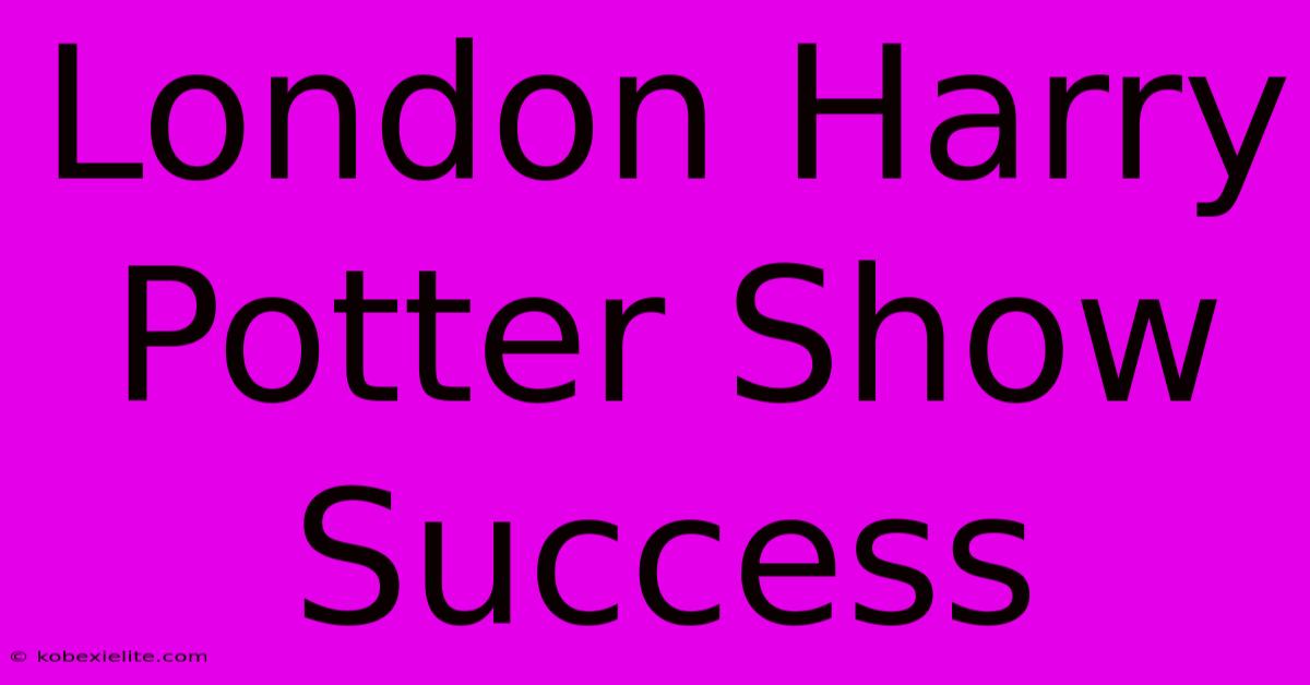 London Harry Potter Show Success