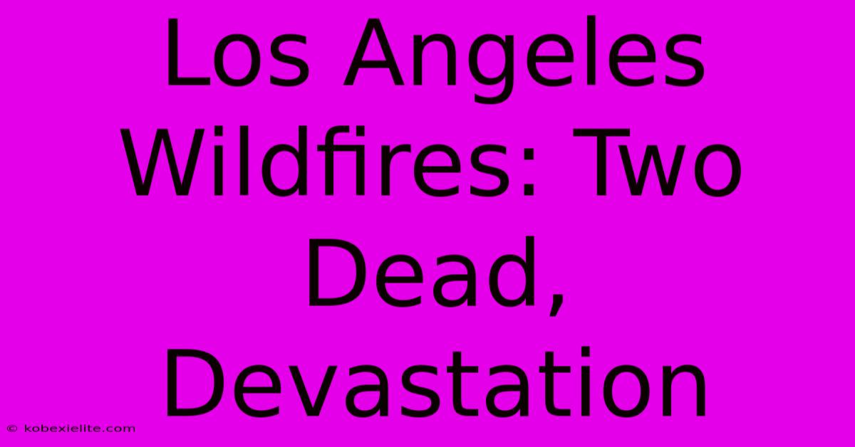 Los Angeles Wildfires: Two Dead, Devastation