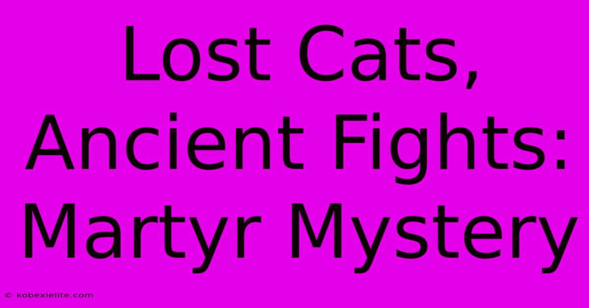 Lost Cats, Ancient Fights: Martyr Mystery