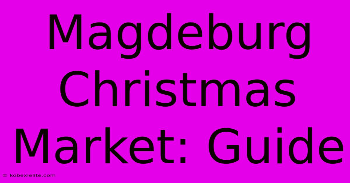 Magdeburg Christmas Market: Guide