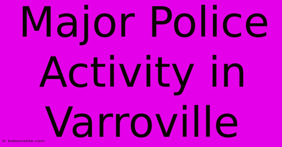 Major Police Activity In Varroville