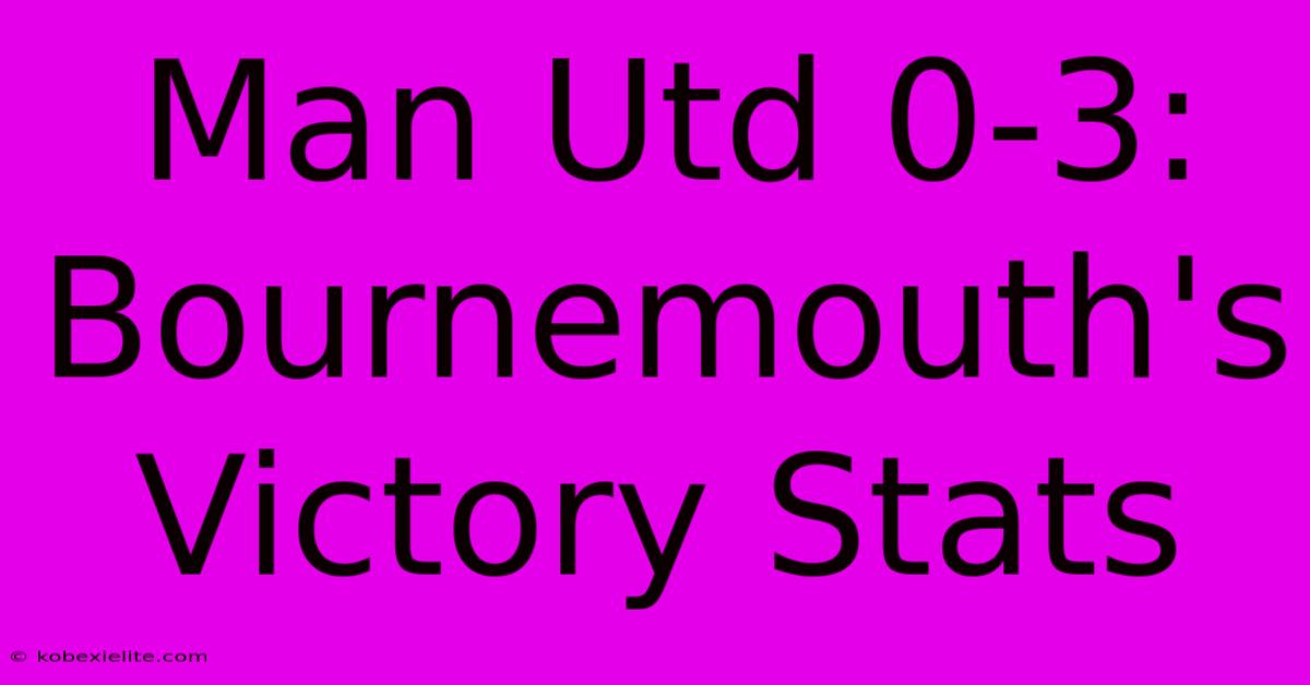 Man Utd 0-3: Bournemouth's Victory Stats