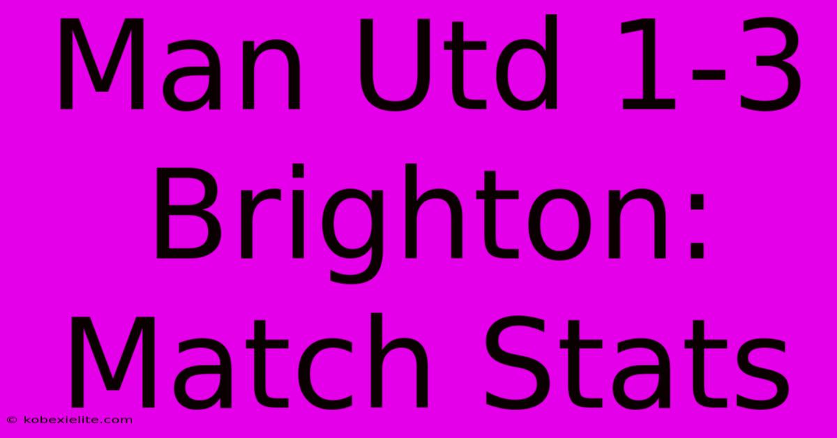 Man Utd 1-3 Brighton: Match Stats