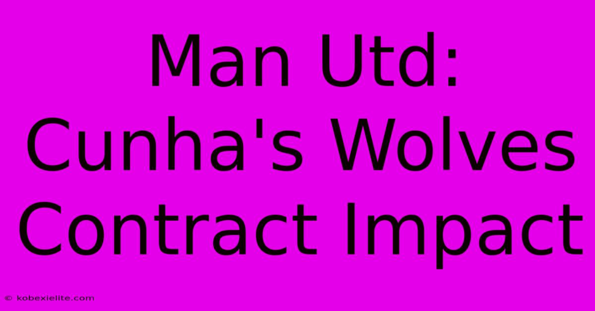 Man Utd: Cunha's Wolves Contract Impact