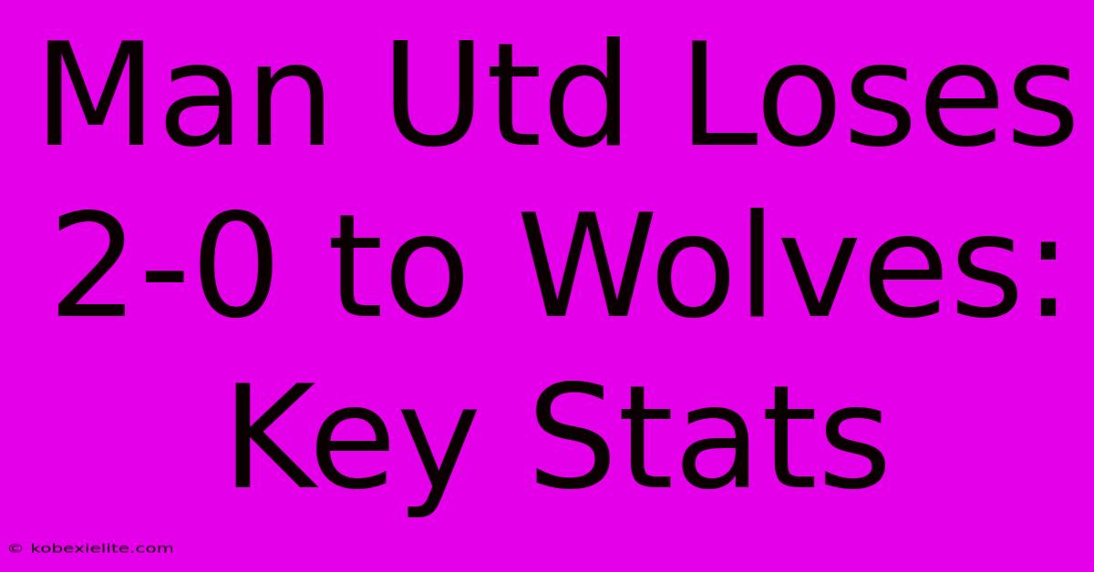 Man Utd Loses 2-0 To Wolves: Key Stats