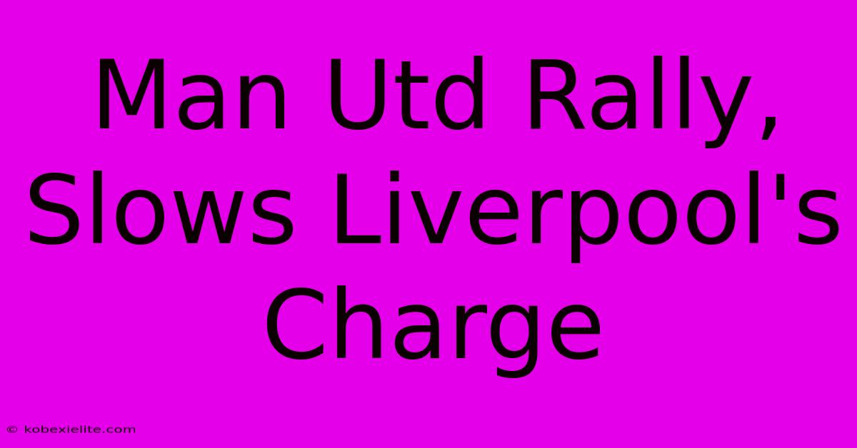 Man Utd Rally, Slows Liverpool's Charge