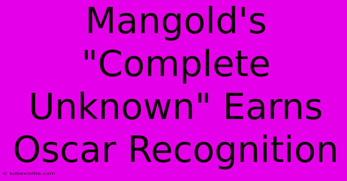 Mangold's 