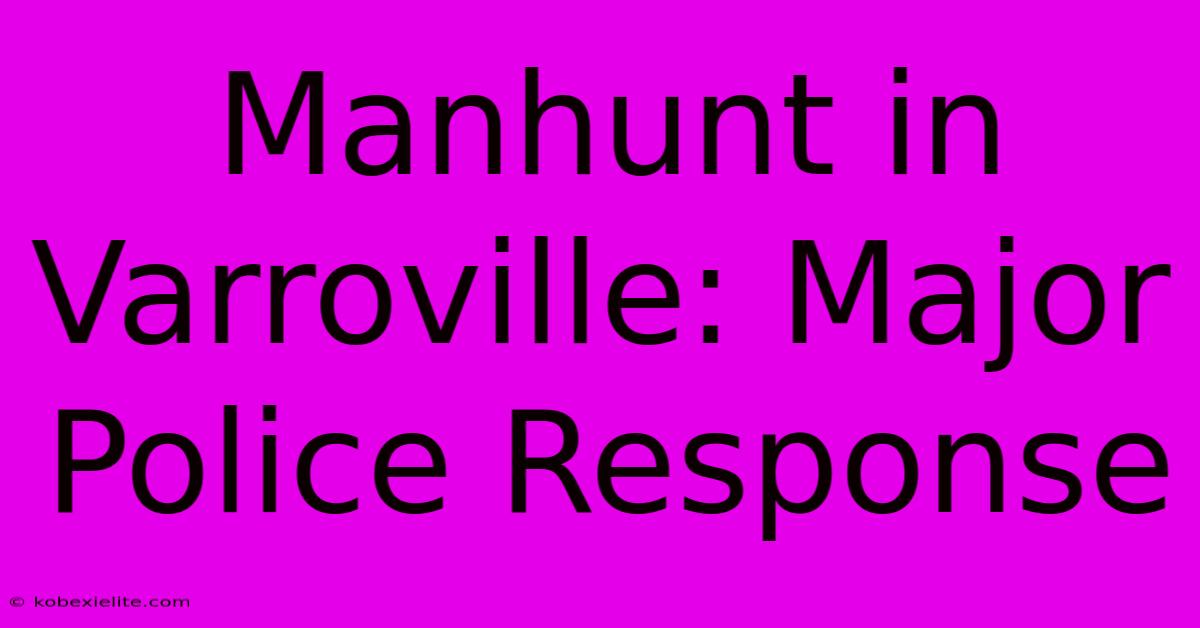 Manhunt In Varroville: Major Police Response