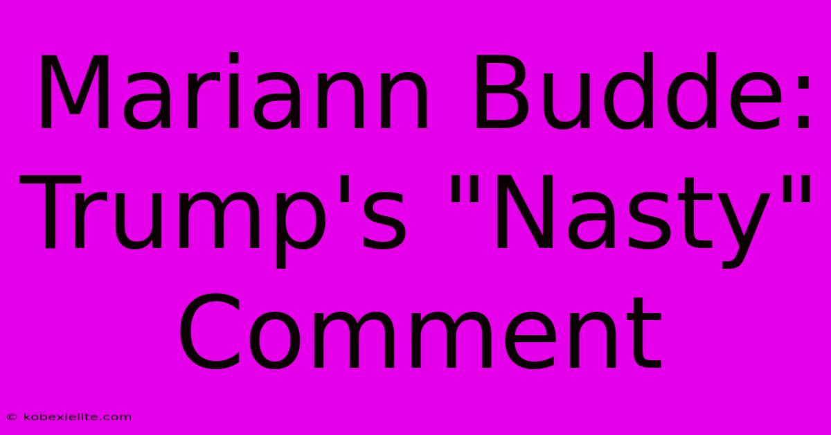 Mariann Budde: Trump's 