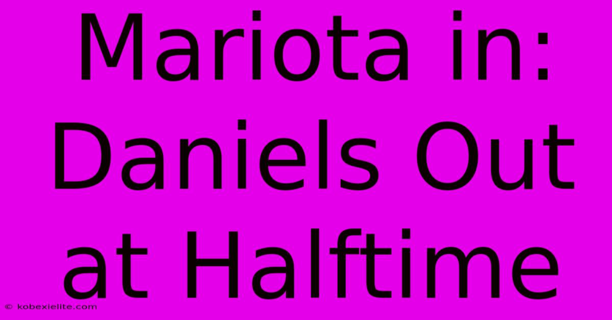 Mariota In: Daniels Out At Halftime