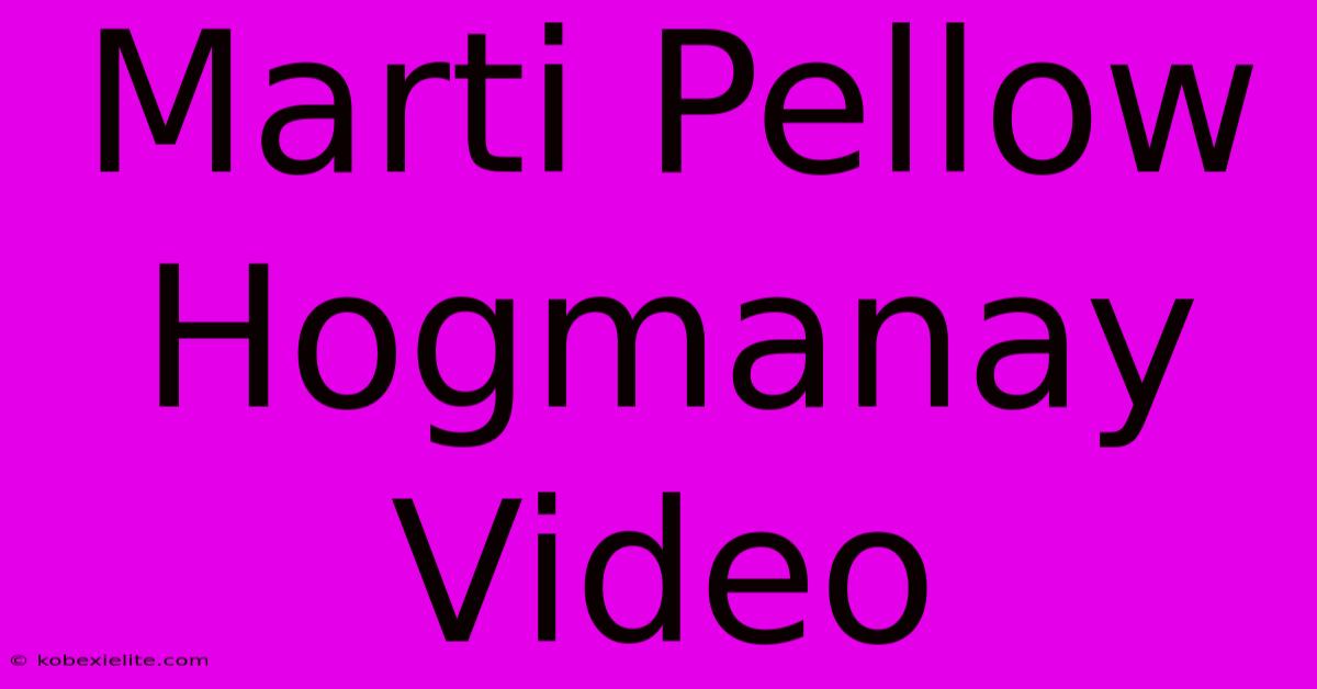 Marti Pellow Hogmanay Video