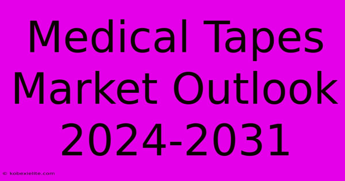 Medical Tapes Market Outlook 2024-2031 Medical Tapes Market Outlook 2024-2031