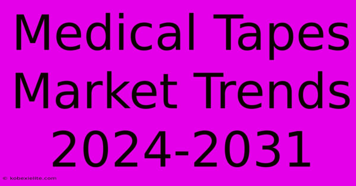 Medical Tapes Market Trends 2024-2031 Medical Tapes Market Trends 2024-2031