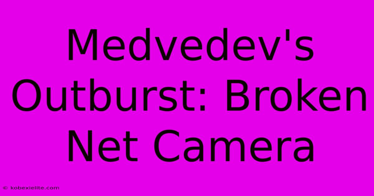 Medvedev's Outburst: Broken Net Camera