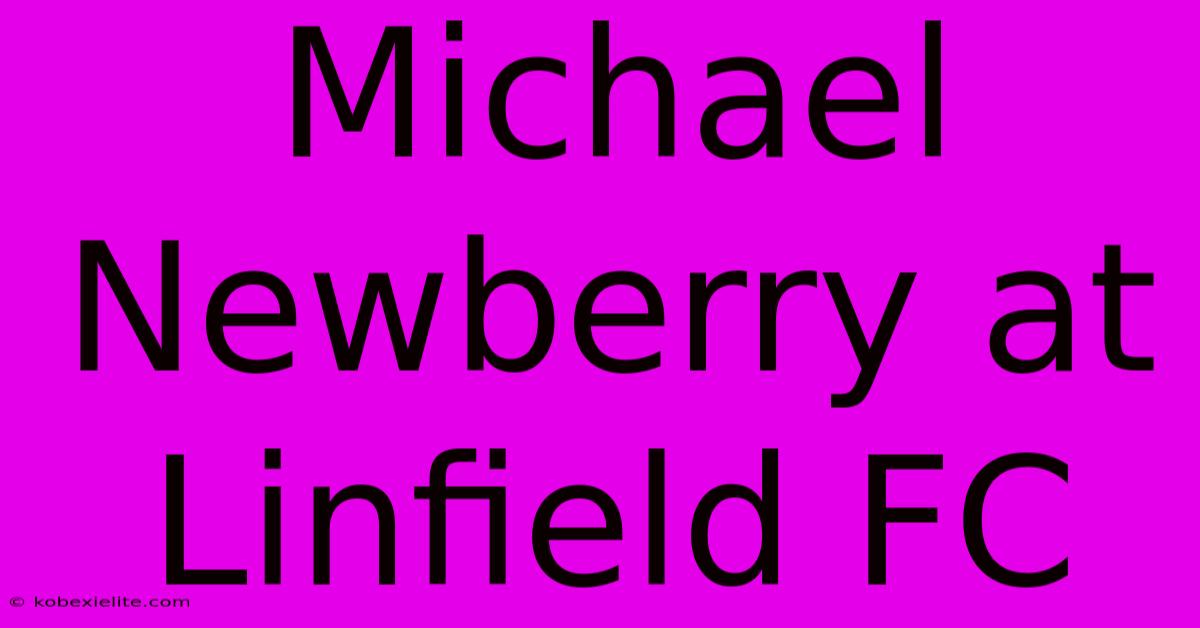 Michael Newberry At Linfield FC