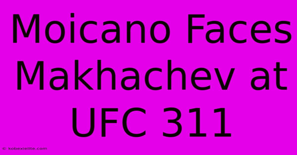 Moicano Faces Makhachev At UFC 311