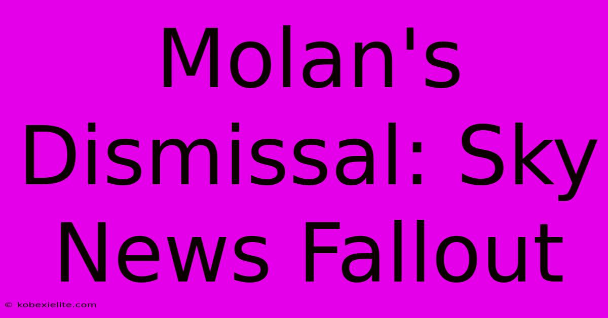 Molan's Dismissal: Sky News Fallout Molan's Dismissal: Sky News Fallout
