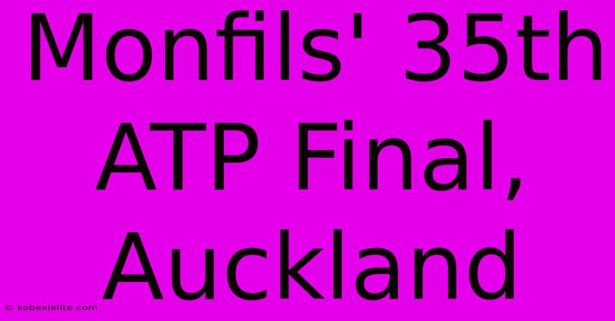 Monfils' 35th ATP Final, Auckland