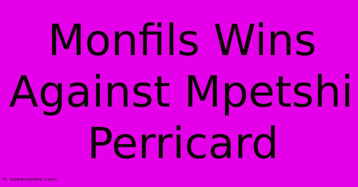 Monfils Wins Against Mpetshi Perricard