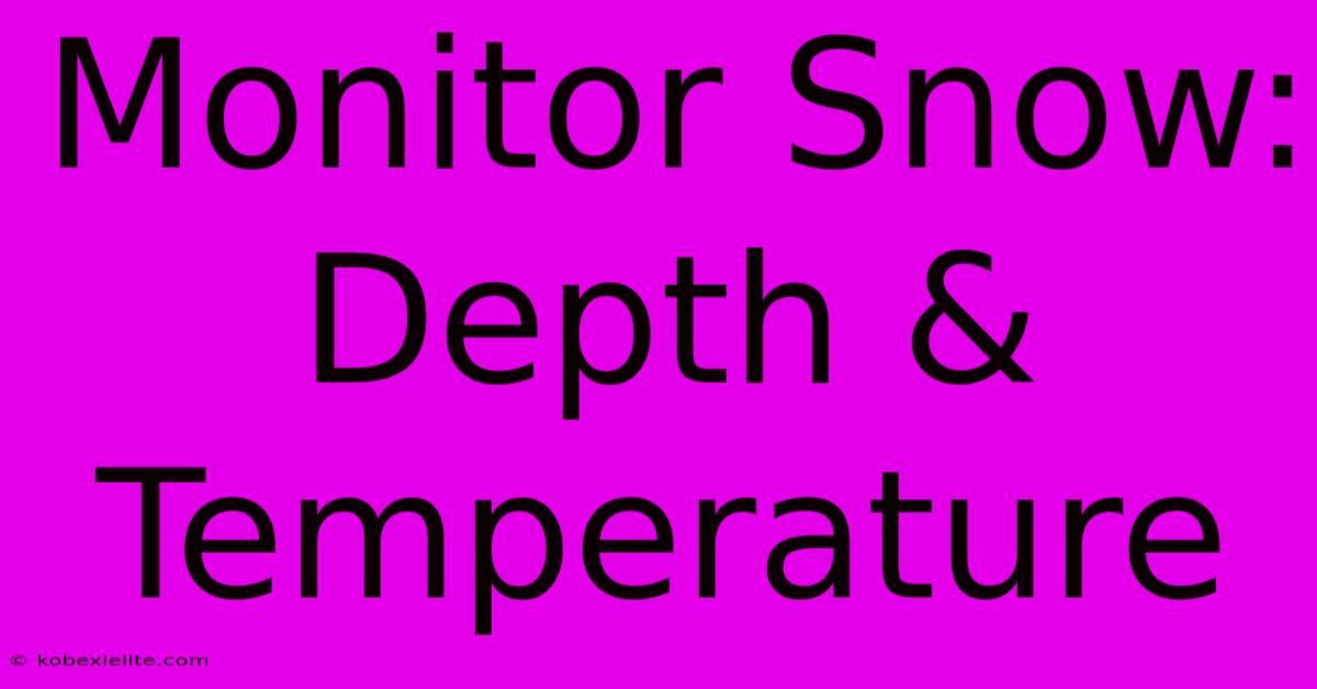 Monitor Snow: Depth & Temperature