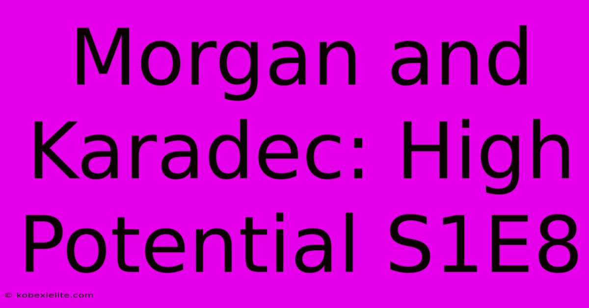 Morgan And Karadec: High Potential S1E8