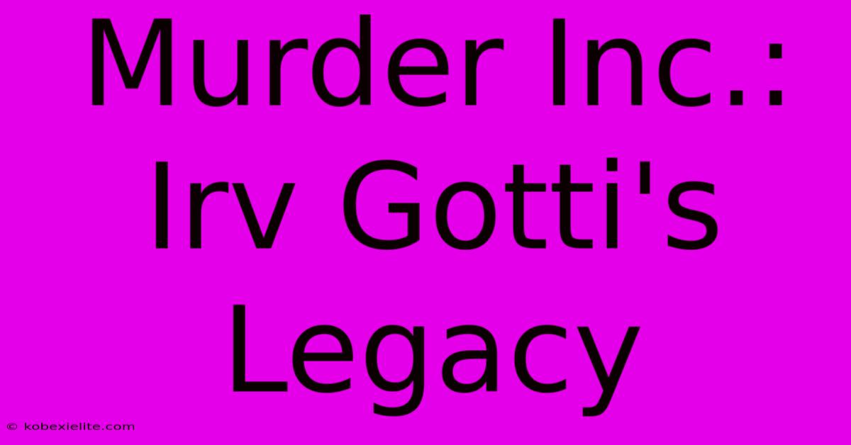 Murder Inc.: Irv Gotti's Legacy