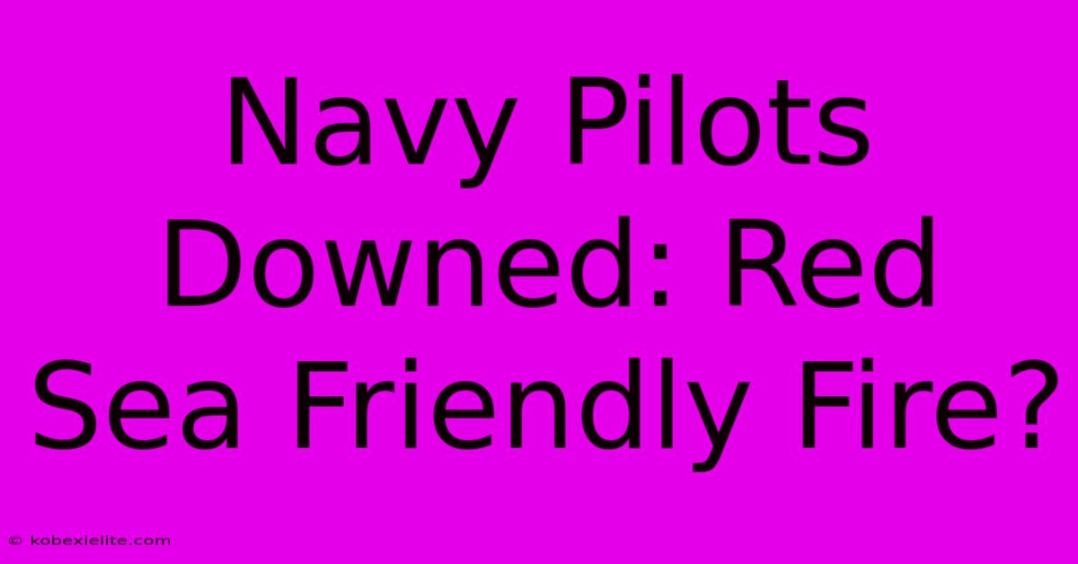 Navy Pilots Downed: Red Sea Friendly Fire?